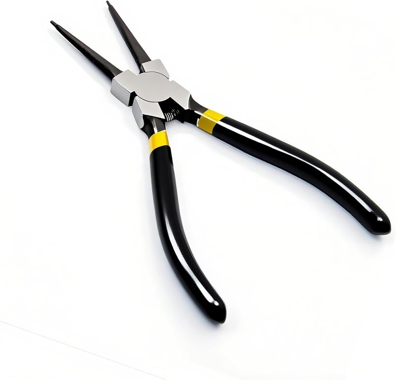 BJDSI Straight Internal Snap Ring Pliers 9 inch,Internal Spring,Anti-Rust,Head Size:0.08". - Image 1